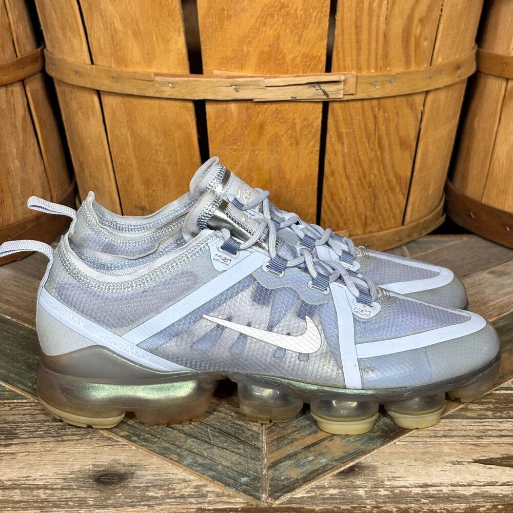 Nike Air VaporMax 2019 GS Indigo Fog AJ2617-001 Silver Blue Sneakers Youth 7